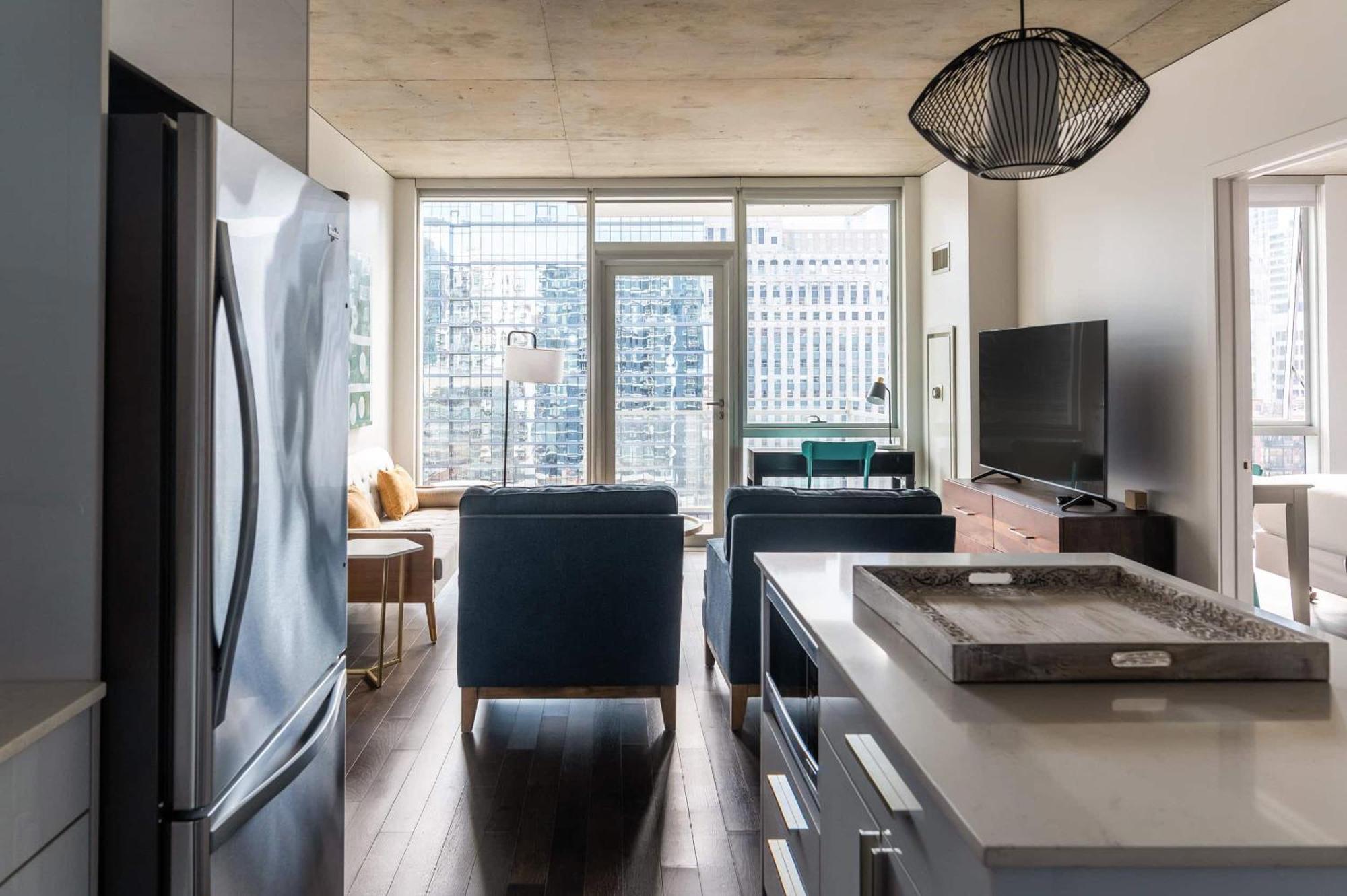 2Br Elegant Premium Suite With Balcony & Sweeping City Views Chicago Exterior photo