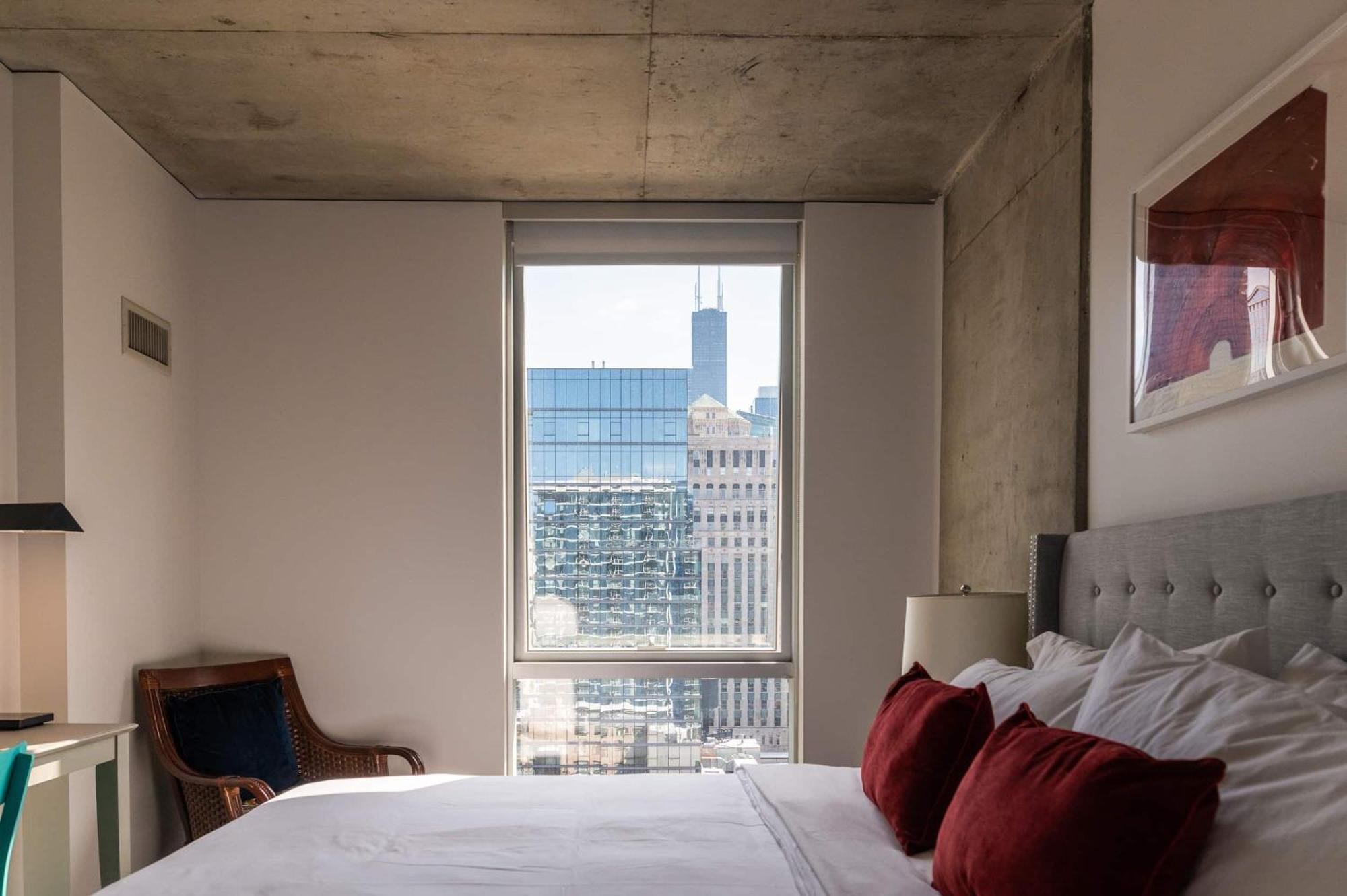 2Br Elegant Premium Suite With Balcony & Sweeping City Views Chicago Exterior photo